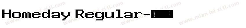 Homeday Regular字体转换